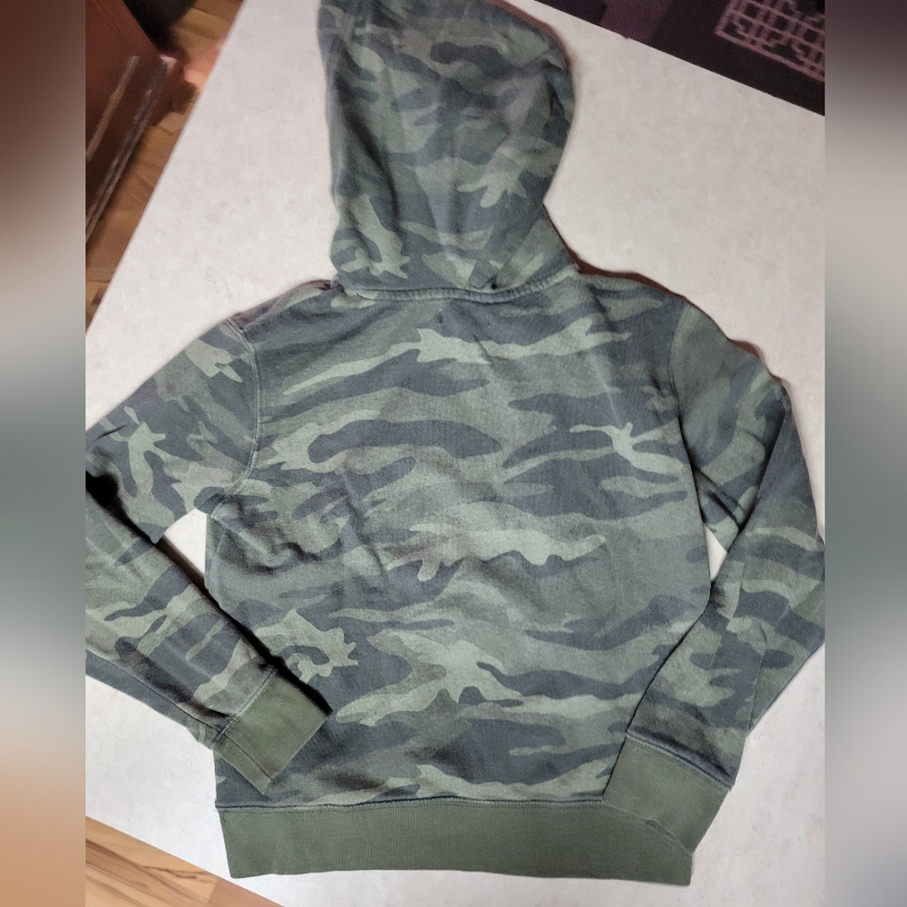 Aeropostale women size small camo hoodie white embroidered logo - Picture 5 of 7